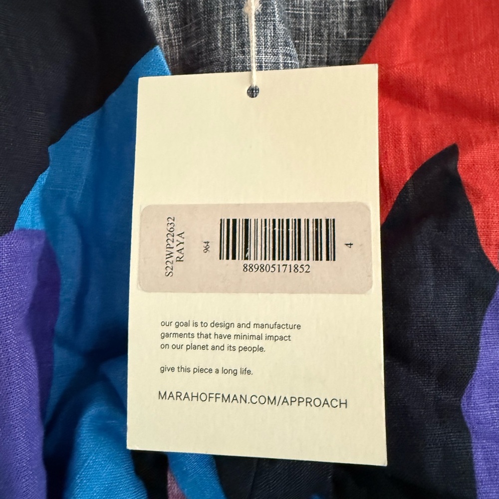 MARA HOFFMAN RAYA Tie Front Cropped Top Size 4 NWT - Picture 7 of 8